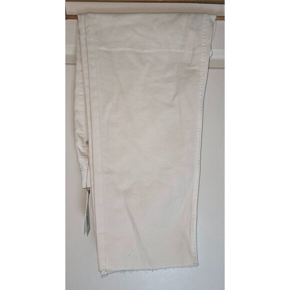 Calvin Klein Womens High Rise Straight Ankle Jeans Size 29 White Denim - Picture 3 of 7